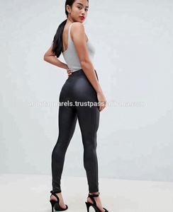 กางเกงรัดรูปฟิตเนส,เลกกิ้งหนังดูยืดหยุ่นกระชับเอว - Product Image 2