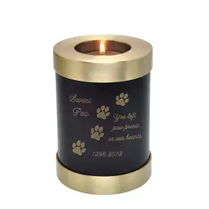 宠物纪念烛台狗骨灰盒火化骨灰盒成人是对你所爱的人的平静和自由的致敬