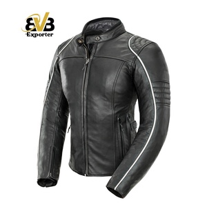 Chaqueta de motocross para mujer, de alta calidad, de cuero genuino, personalizada, de marca - Product Image 3