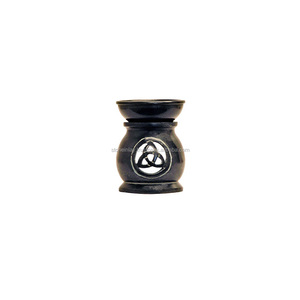 Lampe à arôme, lampe à huile en pierre ollaire noire - Product Image 1