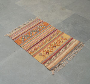 พรมคอตตอน DHURRIE ลุควินเทจสวย - Product Image 1