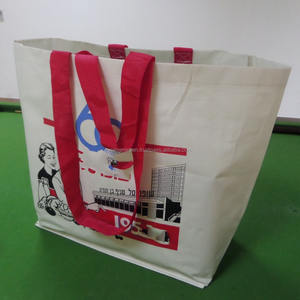 Bolsa de Compras Tejida de PP de 46x36 cm, Asas de Cinta de PP, Color Personalizado, Hecha en Vietnam - Bolsas Económicas - Product Image 4