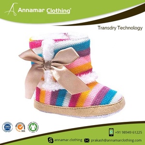 Bottes de bébé en coton biologique, chaussons pour nouveau-né, fille, doux, en coton biologique - Product Image 2