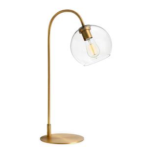 Modern Luxury Indoor Iron <b>Table</b> Lamp with Clear Glass Shade E26 Base for Home Decorative or Hotel Bedroom <b>LED</b> Design - Product Image 1