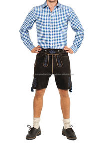 Short Bavarois Unisexe Grande Taille Brodé Personnalisé Lederhosen Pli Décoré Anti-Rides Trachten Taille Moyenne Coupe Droite - Product Image 3