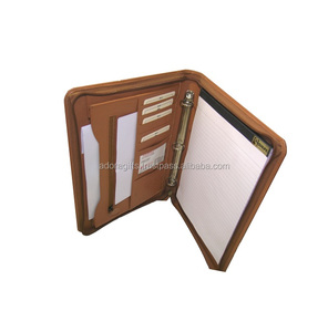 High Quality Genuine Leather File <b>Folder</b> Premium Leather <b>Portfolios</b> for Filing Products - Product Image 1