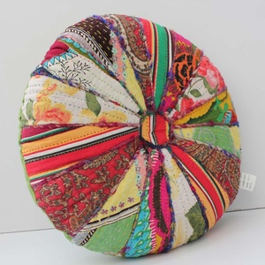 Top vente Vintage Kantha travail Polyester chaise coussin Zafu méditation oreiller avec dos soutien Massage caractéristique pour hôtels - Product Image 6