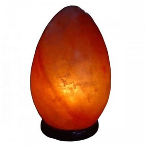 Lámpara con forma de Lingam de sal Natural, naranja, indio - Product Image 4