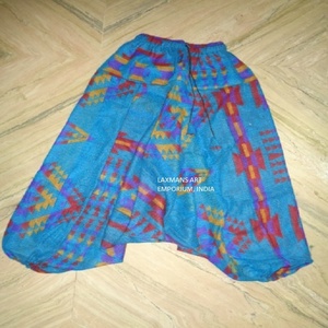 2024 nueva colección de verano transpirable antiarrugas acrílico lana Harem pijamas/pantalones mezcla de colores señoras/niñas cierre con cordón - Product Image 2