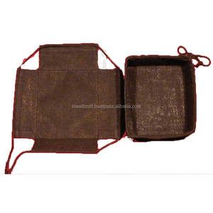 <b>Red</b> Non-Woven Fabric 7 Inch Storage Basket with <b>Bow</b> Decoration for Daily Use - Product Image 3