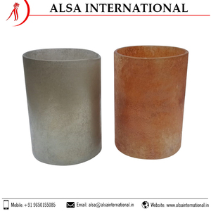 Bougeoirs votifs en verre décoratifs en gros de haute qualité forme carrée avec logo en métal pour un usage domestique et des occasions de Noël - Product Image 5