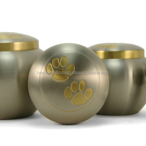 Brassworld India's American Style Metal Pet Cremation <b>Urns</b> - Product Image 1
