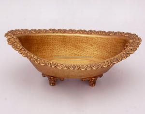 Sécurité alimentaire laiton métal rond ovale plats pour mariage/hôtels restaurants fête décoration vente en gros fabricant exportateur - Product Image 1