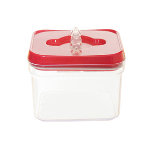 Contenedor de alimentos secos con tapa, contenedor hermético de plástico transparente, para aperitivos, cocina y despensa - Product Image 3