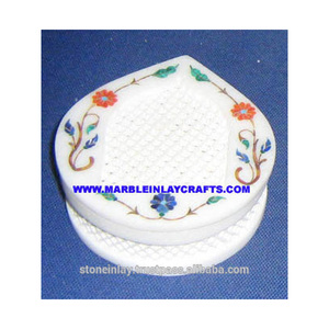 Caja decorativa con incrustación de mármol - Product Image 1