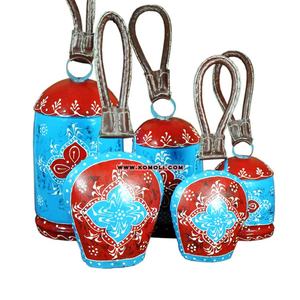 Campana de Metal Pintada a Mano, Recuerdo de Hierro Rosa, Artesanía, Decoraciones Navideñas, Campanas de Vaca, Generadores de Ruido - Product Image 5