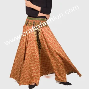 印度西部时装真丝双绉trpouser-夏天穿裤子-印度宫殿-波西米亚风格的裤子