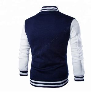 Vestes Letterman personnalisées pour l'hiver avec logos brodés Plus Size Méthode de tissage crochet respirant - Product Image 6