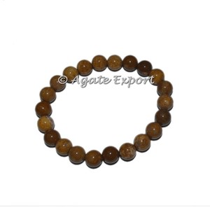 Pulseras de cuentas de ágata de camello unisex Forma de gancho de estilo clásico para fiesta de regalo o aniversario - Product Image 1