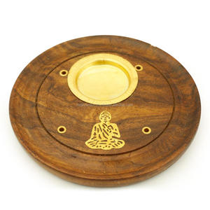 Brûleur d'encens en bois de haute qualité fait à la main artisanat indien porte-bâton d'encens en bois pour prix de gros Offre Spéciale - Product Image 1