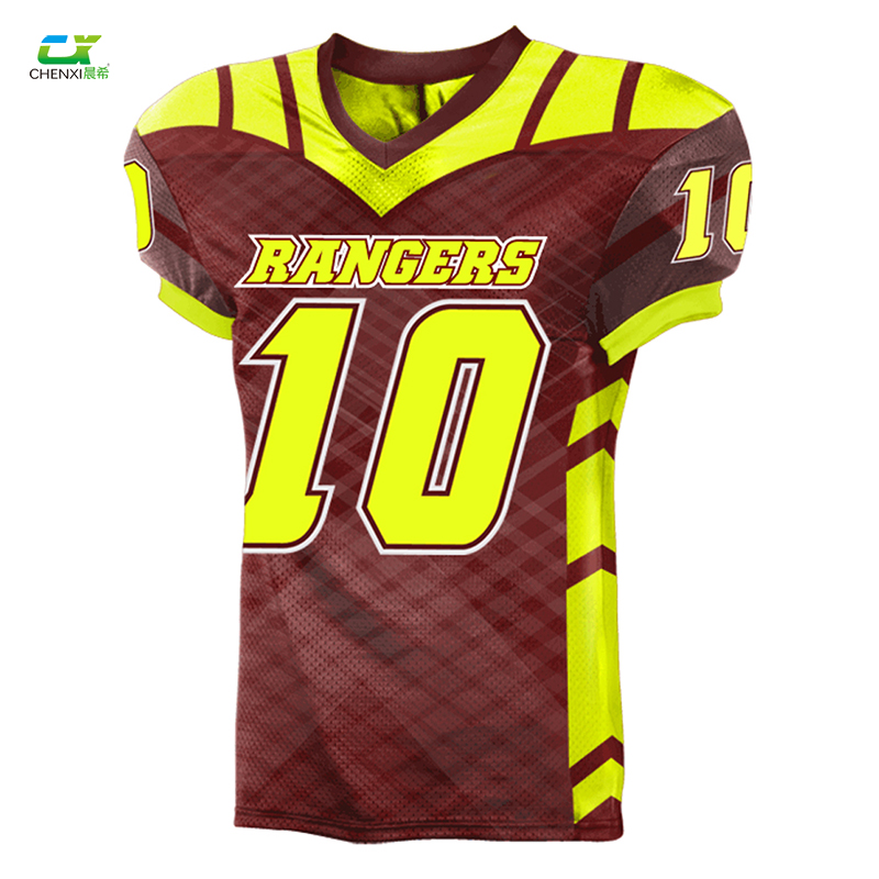 100% полиэстер oem Сублимация на заказ униформа молодежной американской футбольной команды/Американский футбол Джерси