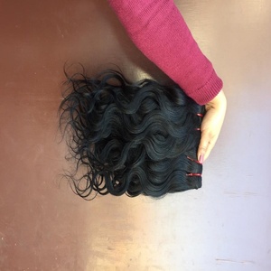 Extensiones de cabello humano ondulado brasileño indio crudo de doble trama 3 paquetes de fábrica al por mayor muestra gratis sin procesar de un solo donante - Product Image 2