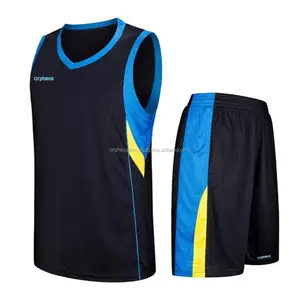 舒适透气最新设计无袖篮球服/最优惠价格男式篮球服