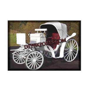Carruaje de Caballos Victoria de Dos Plazas, Tamaño Personalizado, Metal y Madera, Decoración para Bodas y Eventos, Último Modelo - Product Image 1