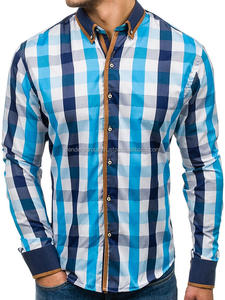 ขายส่งล่าสุดการออกแบบร้อนขายผู้ผลิตโดยตรงที่ขายดีที่สุดราคาถูกแฟชั่นใหม่แขนยาวผู้ชายเสื้อ - Product Image 3