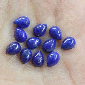 3mm 4mm Lapis Lazuli Naturel Poire Lisse Cabochon Calibré Pierres Précieuses Vente en Gros Prix Usine Pierres Fabricant Lâche - Product Image 1