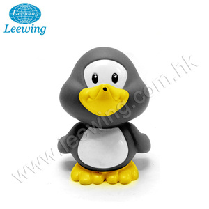 Usine Prix Promotionnel Jouets De Bain pour Enfants En Vinyle PVC Personnalisé avec Logo Animal Mignon Grinçant De Bain Pingouin Jouet Ensemble - Product Image 2