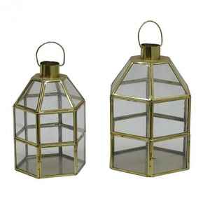 Latest Outdoor Home Christmas Decorations Filigree <b>Candle</b> <b>Lantern</b> With New Design Glass <b>Candle</b> <b>Holder</b> & <b>Lantern</b> - Product Image 2