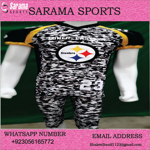 Maillots de football américain personnalisés en gros, bon marché, vierges, pour la pratique, la sublimation, uniformes personnalisés - Product Image 3