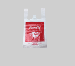 T-shirt plastic bags with handle made in Vietnam - Product Image 1