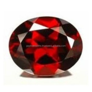 Alta calidad 10X12MM Granate natural Piedra preciosa suelta Mejor precio Venta directa de fábrica Forma ovalada Corte facetado de color rojo - Product Image 1
