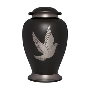 Urnas de cremación de pájaros con azul real para adultos, urnas funerarias de Metal, latón/aluminio, estilo americano/europeo - Product Image 3