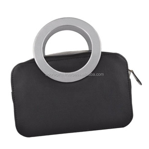 Sac de toilette de voyage en cuir PU, trousse de maquillage cosmétique tendance, logo personnalisé, fermeture éclair, durable, fonction de suspension - Product Image 1