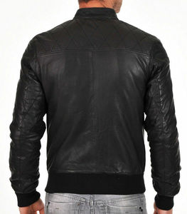 Combinaison de course de moto personnalisée, coupe-vent, hiver, % cuir de vache véritable, manches longues, vêtements de sport - Product Image 2