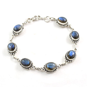 Bracelet en argent Labradorite, accessoire de qualité commerciale - Product Image 3