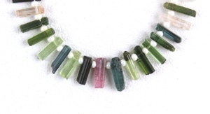 High Quality Pencil Shape Raw Natural Rough Multi Tourmaline Gemstone Top Side <b>Drill</b> Natural Cut Making Beautiful <b>Jewelry</b> Making - Product Image 2