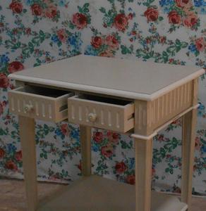 Meubles d'Indonésie-Meubles de table console en bois Frenchs Shabby - Product Image 5