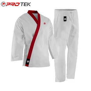 Uniforme cómodo unisex de algodón y poliéster para karate, OEM diseño personalizado y servicio, venta al por mayor, ropa de artes marciales para adultos - Product Image 5