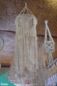 Venta al por mayor estilo bohemio redondo colgante macramé ropa de cama decorativa Art Deco accesorios decorativos para el hogar - Product Image 2