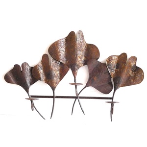 Venta caliente cobre Metal pared arte decorativo forma de corazón hoja diseño Art Deco estilo para decoración del hogar Hotel restaurante - Product Image 3