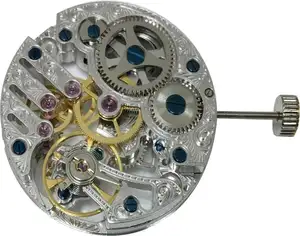 hand winding unitas clone skeleton watch movement