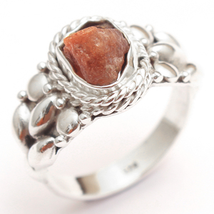 Anillo de Plata de Ley 925 con gema de turmalina y aguamarina, bisutería hecha a mano, meteorito, piedra solar - Product Image 3