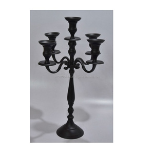 Top Trending Handmade IHA Brand 5-Arm Aluminum Candelabra <b>Black</b> Gold Home Wedding Christmas Decorations <b>Candle</b> Holders <b>Lanterns</b> - Product Image 1