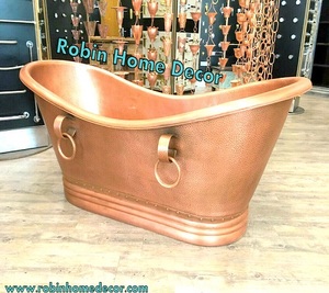 L'usine fournit une baignoire en cuivre de conception Unique pour salle de bain du fabricant et de l'exportation indiens - Product Image 1