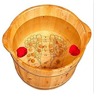 Bañera de madera para bebés, bañera de spa independiente pequeña de buena calidad - Product Image 6