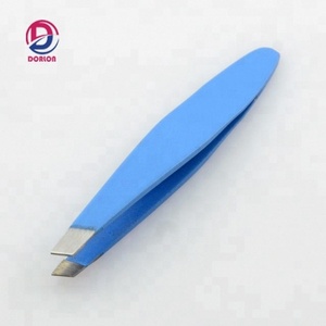 Pince à épiler inclinée pour sourcils, mini applicateur de sourcils, logo personnalisé, acier inoxydable, écologique, durable pour les sourcils - Product Image 5